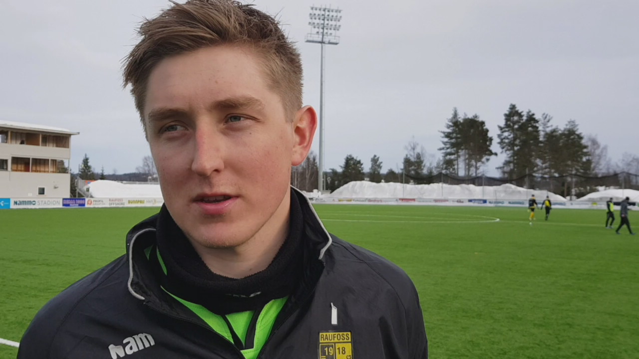 Ole Kristian Lauvli etter treningskampen mot Hønefoss